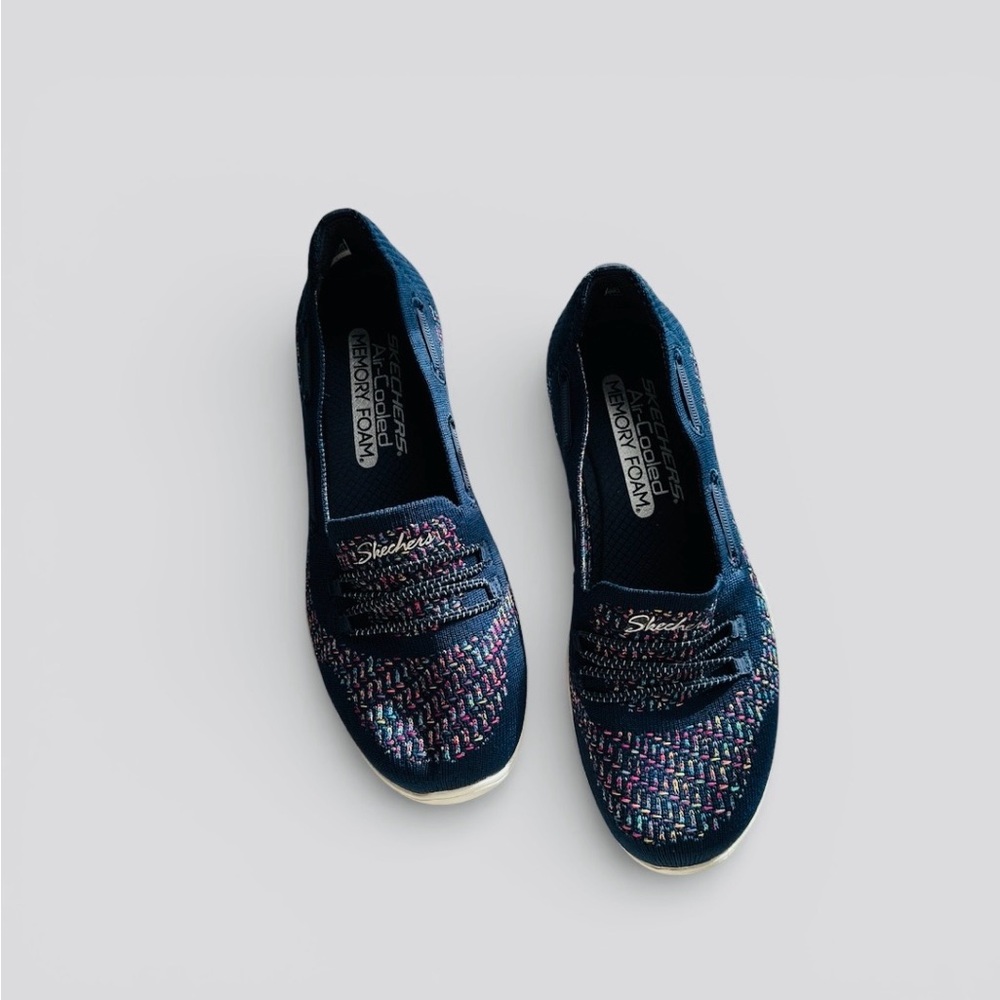 (Women) Skechers Newbury St 'Blue Slip-On'